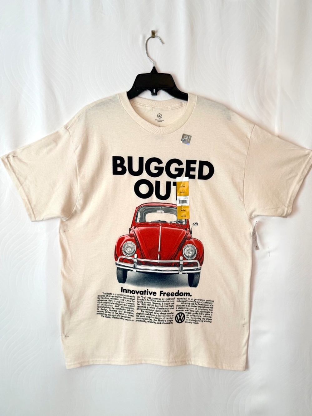 Volkswagen Bug, Graphic Tee, Natural, L